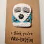 Camper Van Crochet Birthday Card Handmade, thumbnail 3 of 8