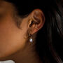 Pearl Creole Hoop Earrings, thumbnail 1 of 3
