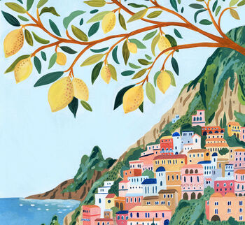 Positano, Amalfi Coast Italy, Travel Art Print, 3 of 7