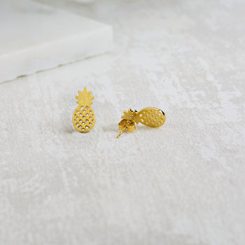 Pineapple Stud Earrings, 2 of 2