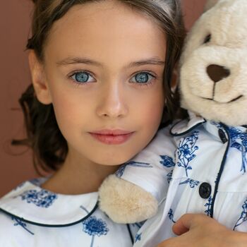 Cecilia Pyjama Set With Matching Teddy Bear Set, 8 of 8