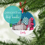 Personalised Leeds Skyline Bauble, thumbnail 1 of 4