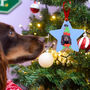 Elf Dog Personalised Christmas Decoration, thumbnail 10 of 12