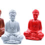 6x Matt Mini Buddha Assorted Colours, thumbnail 8 of 8