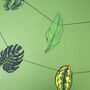 Tropical Leaves Recycled Paper Garland, thumbnail 1 of 5