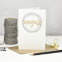 Congratulations Wooden Words Card, thumbnail 1 of 3