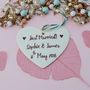 'Just Married' Personalised Wedding Gift, thumbnail 2 of 4