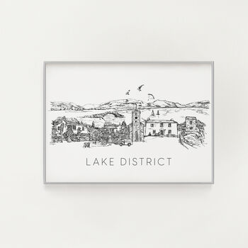 Lake District Skyline Art Print, 3 of 6