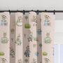 Bunny Family Blackout Lined Curtains, Blush Pink, thumbnail 2 of 4
