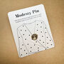 Modesty Rose Flower Patterned Pin, Brooch, Pin Badge, thumbnail 6 of 6