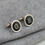 Personalised Vintage Typography Letter Cufflinks, thumbnail 1 of 4