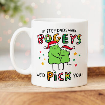 'If Step Dads Were Bogeys' Personalised Christmas Mug, 2 of 5