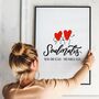 Soulmates Print, Personalised Valentine’s Day Gift, thumbnail 3 of 5