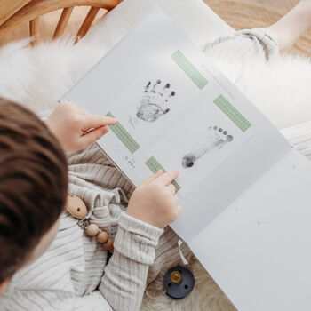 My Baby Journal Lullaby | Luxury Cloth Baby Memory Book With Gold Foil, 5 of 12