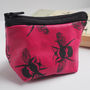Small Coin Purse In Leather With Bumble Bee Print, thumbnail 1 of 4