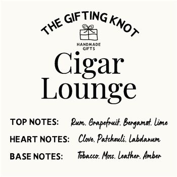 Cigar Lounge Luxury Soy Candle – Tobacco, Leather And Amber, 3 of 5