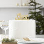 Gold Acrylic Merry Christmas Cake Topper, thumbnail 1 of 2