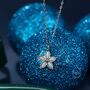 Opal Forget Me Not Flower Pendant Necklace, thumbnail 4 of 8
