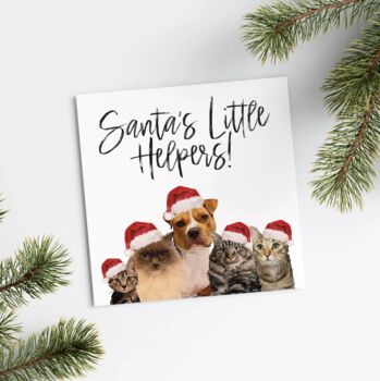 Two Or More Pet Personalised Christmas Card, 5 of 7