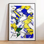 Leeds United Football Shirt Mash Up Print, thumbnail 1 of 3