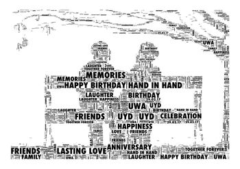 Couple On Bench Personalised Print, 2 of 2