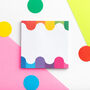 Rainbow Wave Patterned Sticky Notes Pad, thumbnail 1 of 6