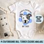 Staffordshire Bull Terrier Baby Onesie, thumbnail 1 of 6