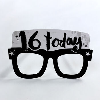 16th Birthday Card Glasses, 2 of 4