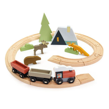 Personalised Wooden Treetops Train Set, 2 of 3