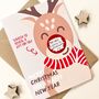 Rudolph Reindeer Scratch Off Surprise Gift Christmas Card, thumbnail 2 of 3