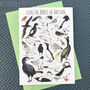 Coastal Birds Of Britain Art Blank Greeting Card, thumbnail 4 of 11
