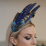 Dramatic Blue Feather Headpiece, thumbnail 7 of 12