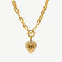 18 Kt Gold Sacred Heart Toggle Necklace, thumbnail 1 of 7