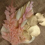 Pink And Gold Dried Flower Bouquet, thumbnail 3 of 3