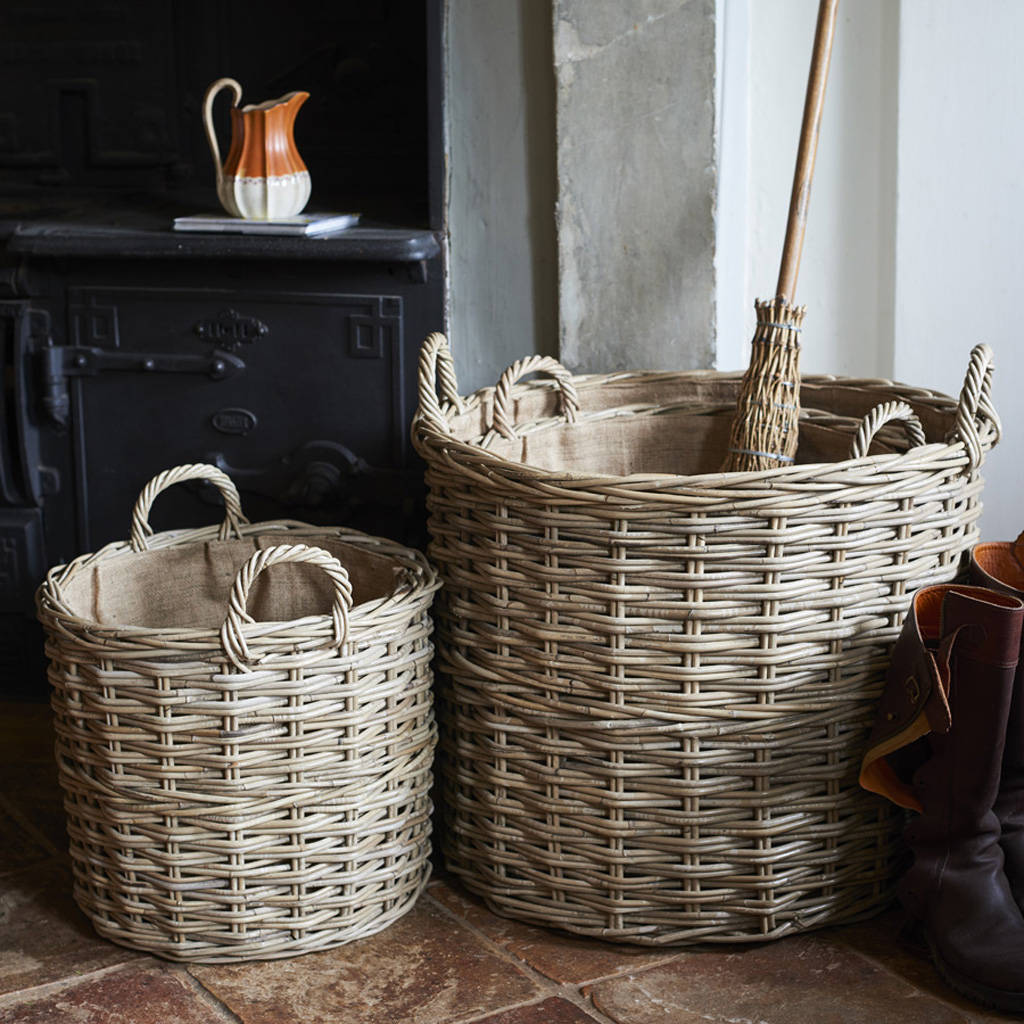 set of three baskets by brush64 | notonthehighstreet.com