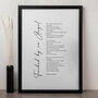 Favourite Poem, Song, Vows, Custom Text Print, thumbnail 3 of 7