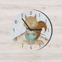 Woodland Themed Squirrel Clock, thumbnail 1 of 3