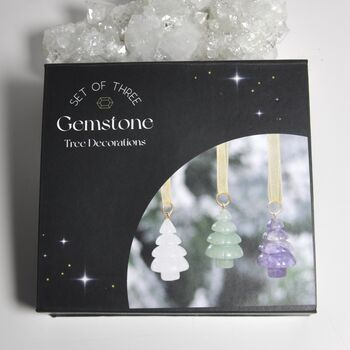 Crystal Christmas Tree Decorations Set Of Three, 5 of 5