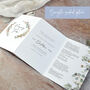 Autumn Willow Wreath Concertina Wedding Invitations, thumbnail 2 of 7