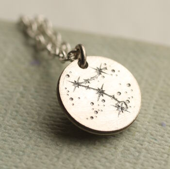 Sterling Silver Zodiac Constellation Necklace, 2 of 7