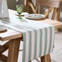 Greenfield Striped Cotton Table Runner, thumbnail 1 of 6