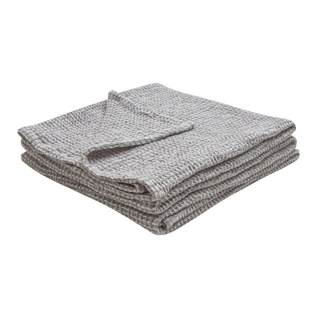Misty Waffle Blanket By Wallace Cotton