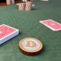 Personalised Oak And Resin Poker Dealer Chip, thumbnail 2 of 6