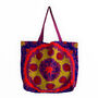 Embroidered Suzani Bag In Purple, thumbnail 5 of 12