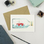 Message In A Bottle Sailboat Nautical Card, thumbnail 2 of 2