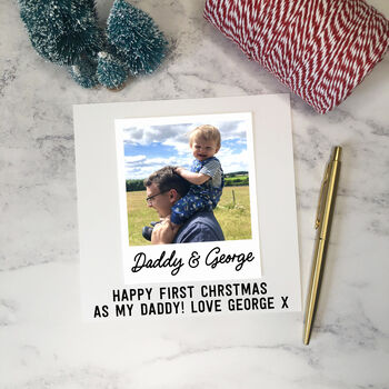 Daddy Or Dad Christmas 3D Photo Card, 3 of 4
