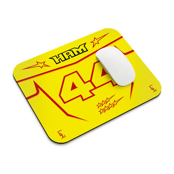 Hamilton #44 Helmet Mouse Mat Formula Racing Fan Desk Pad, 2 of 3