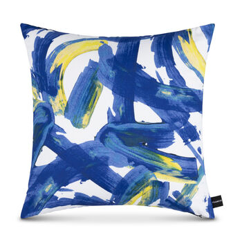 Joy Blue Abstract Cushion, 2 of 3