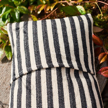 Striped Canvas Cushion, 5 of 12