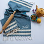 Personalised 2nd Wedding Anniversary Gift, Cotton Tea Towel, thumbnail 4 of 4
